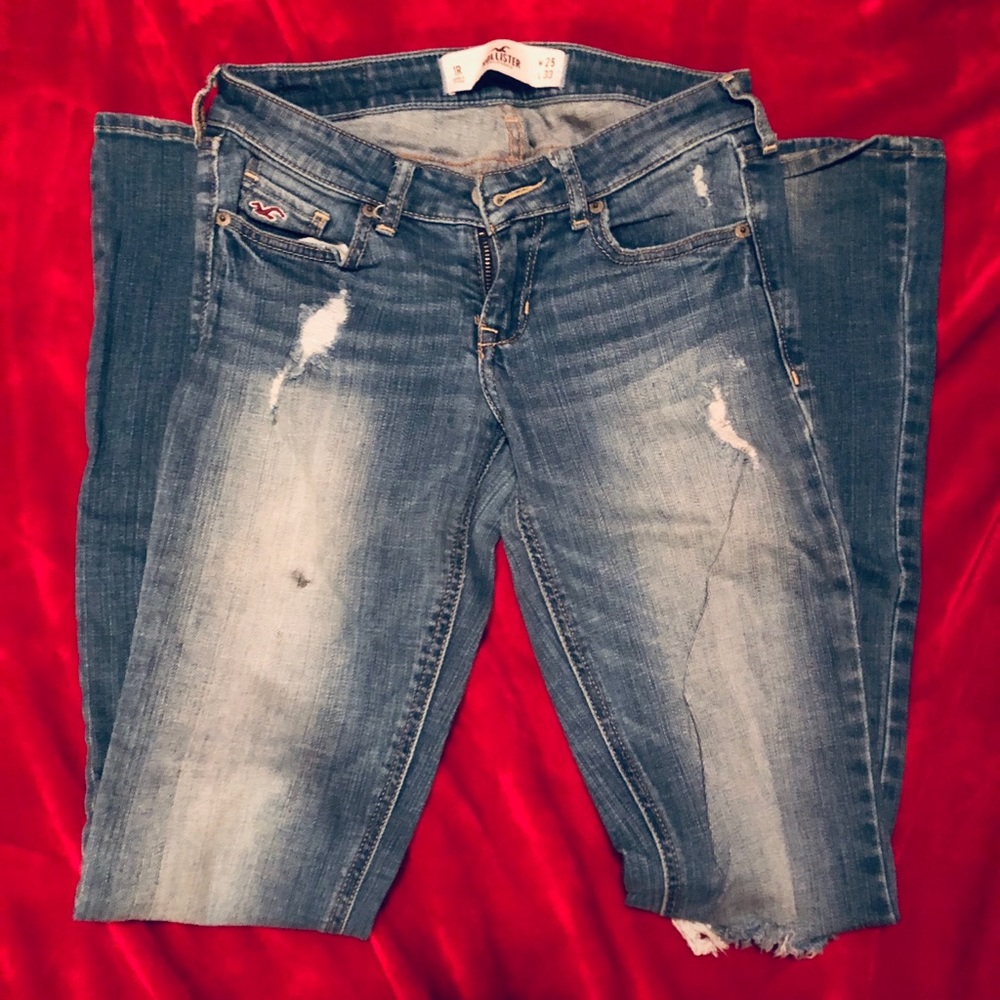 Hollister boot cut jeans!